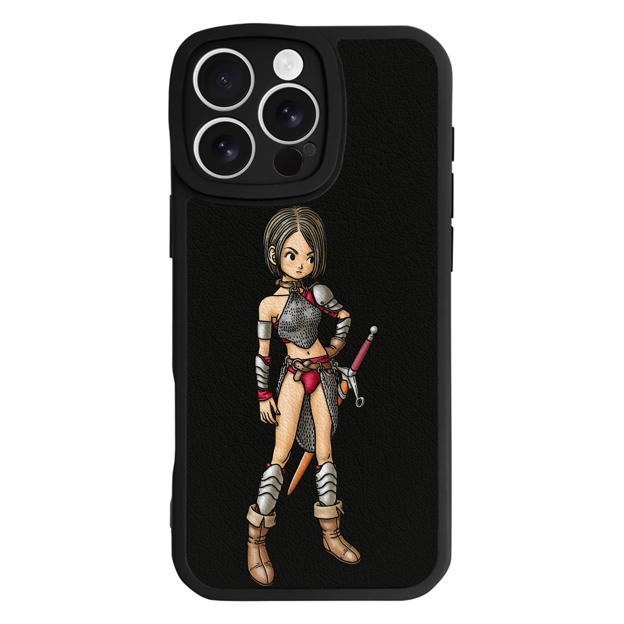 （画像用） ドラゴンクエスト Doragon Kuesuto Dragon Quest 【iPhone 16シリーズ対応】シリコンスマホケース（レザー調） 材質：シリコン